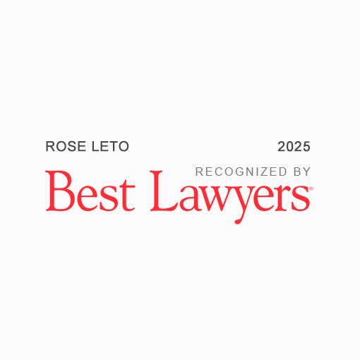 Rose Leto is a Best Lawyers Recognition Award recipient for 2025